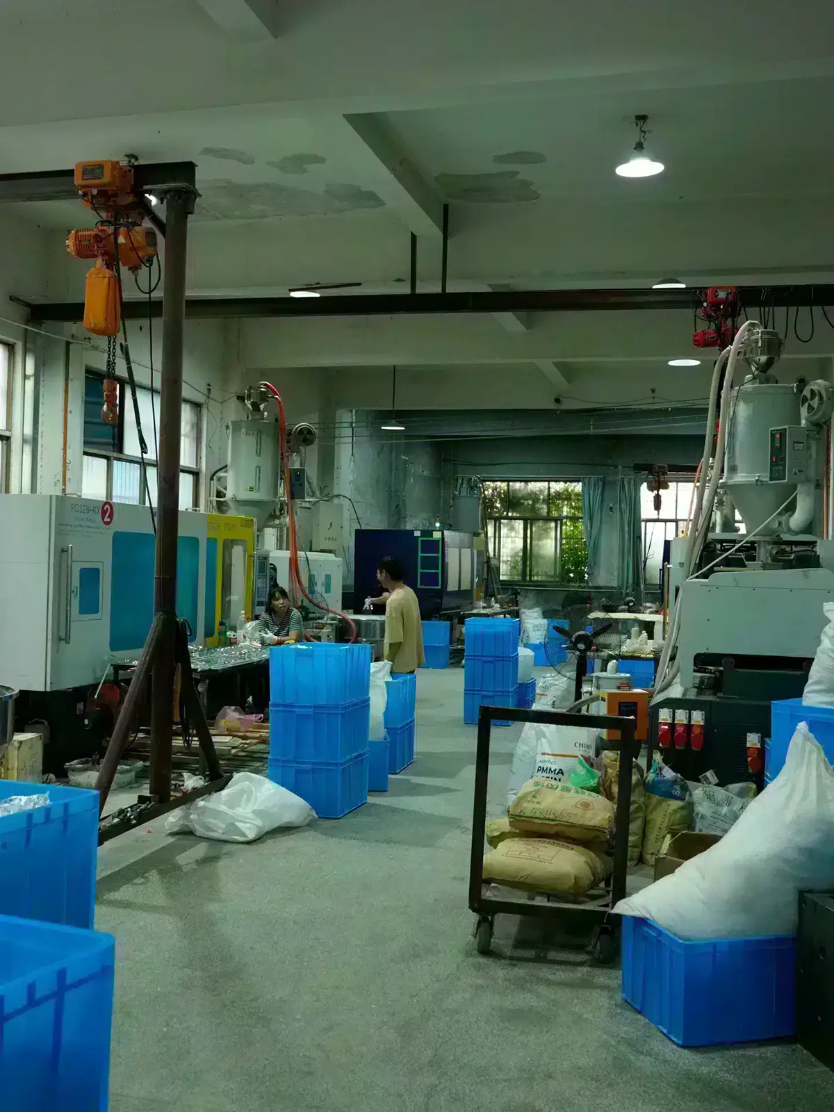 Production floor at the Fanan Display factory in Yiwu