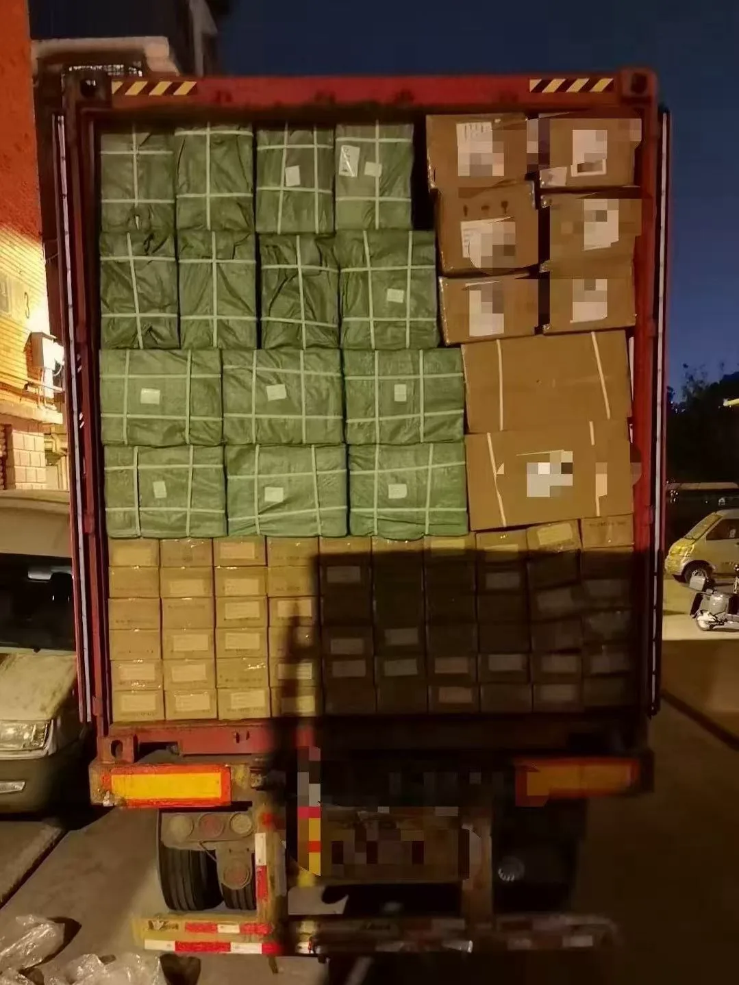 Cartons packed and ready to ship from the Fanan Display factory