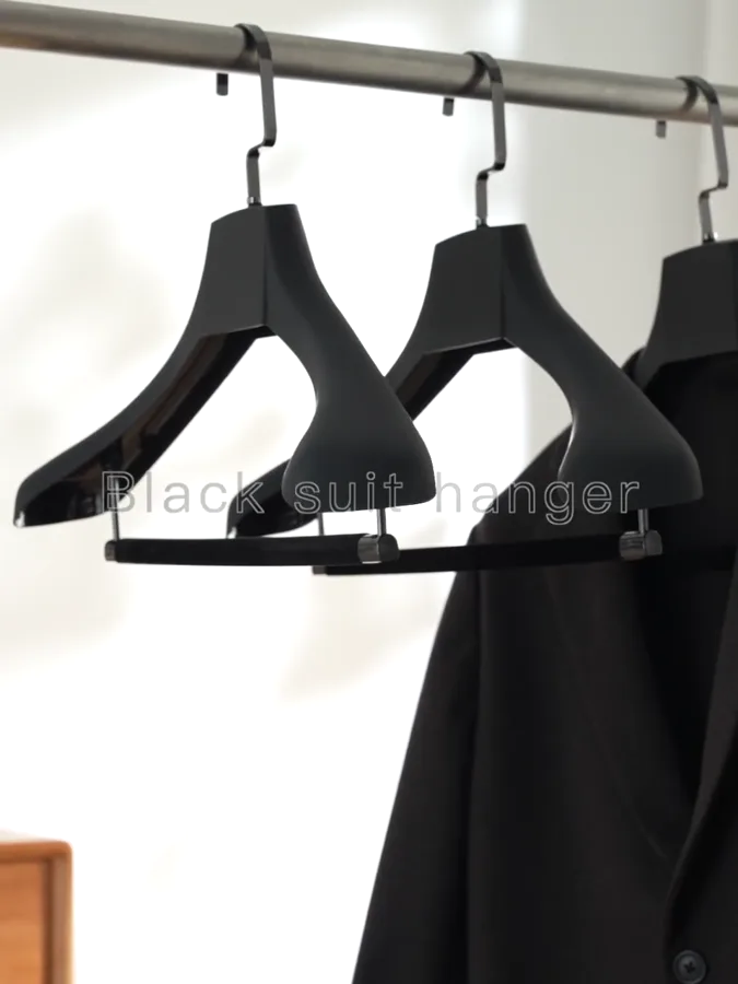 Plastic Suit Hangers with Wood Grain for a Taizhou Suit Store — 3