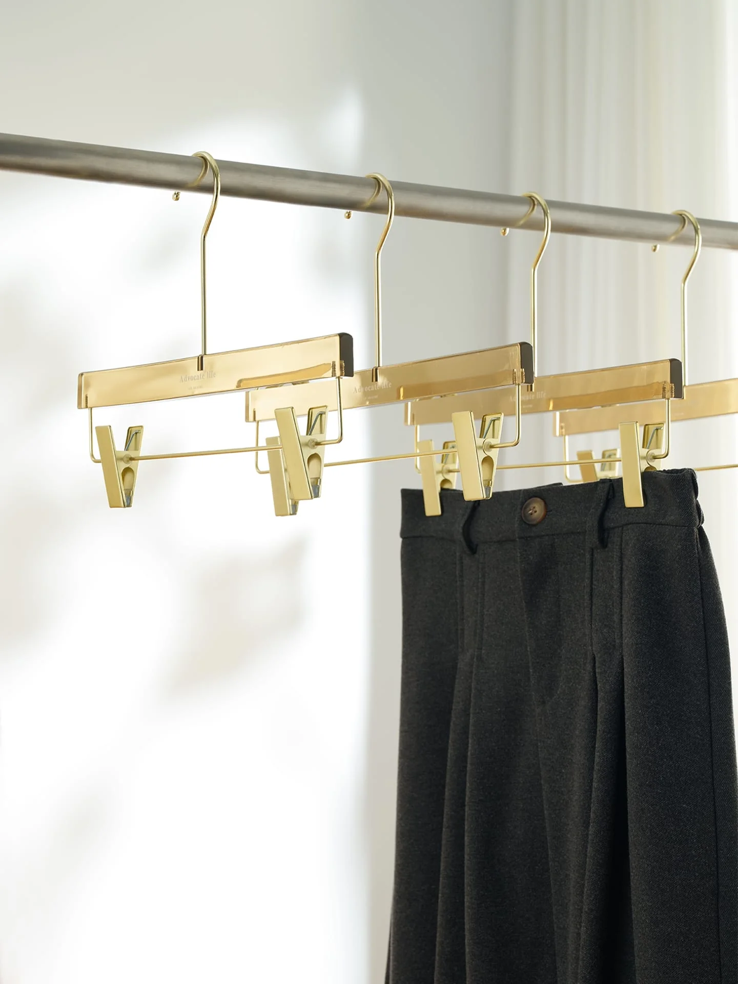 Acrylic Pants Clips Tawny for Retail Display