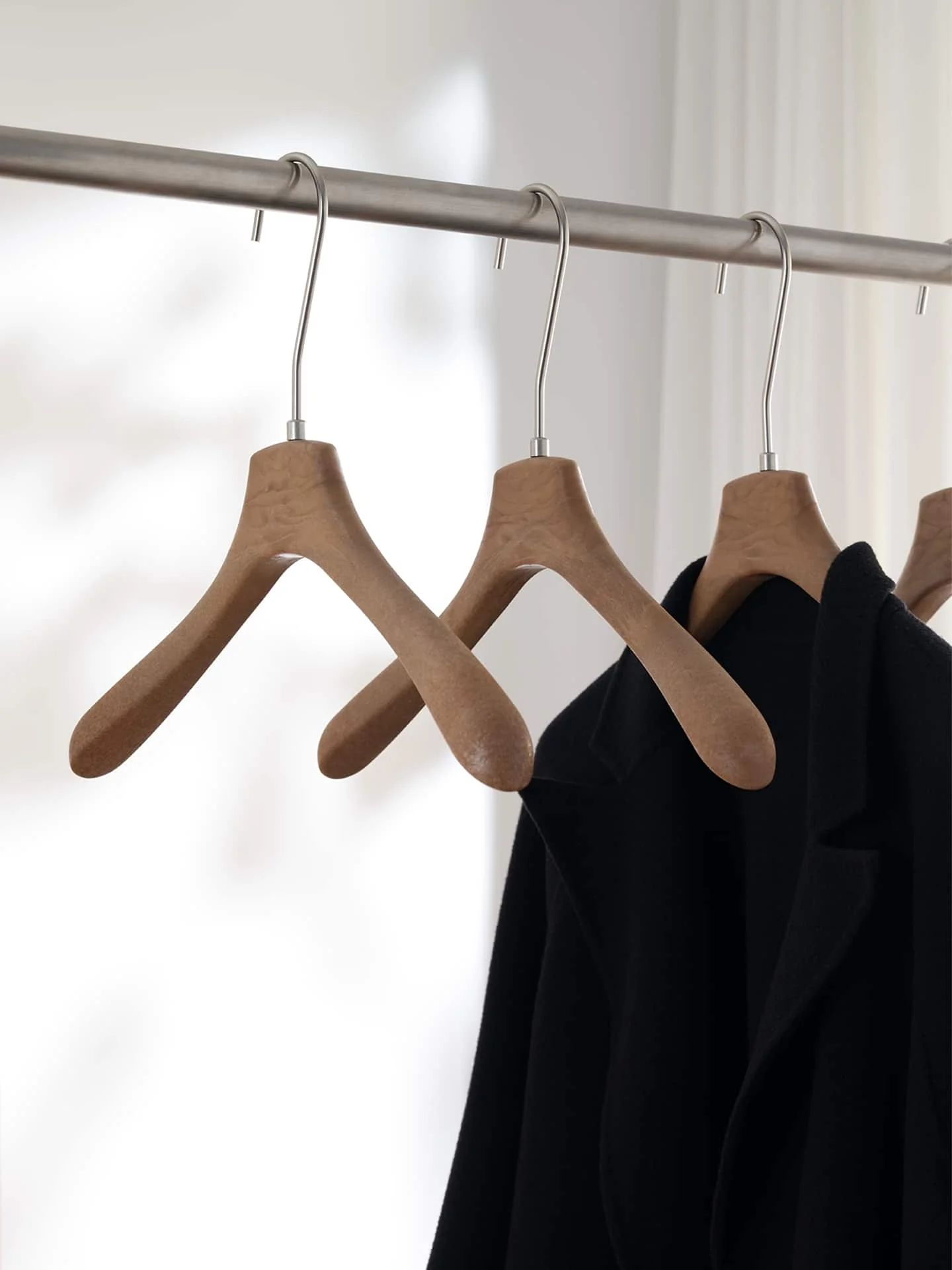 Brown Resin Hangers Series for Premium Retail Display