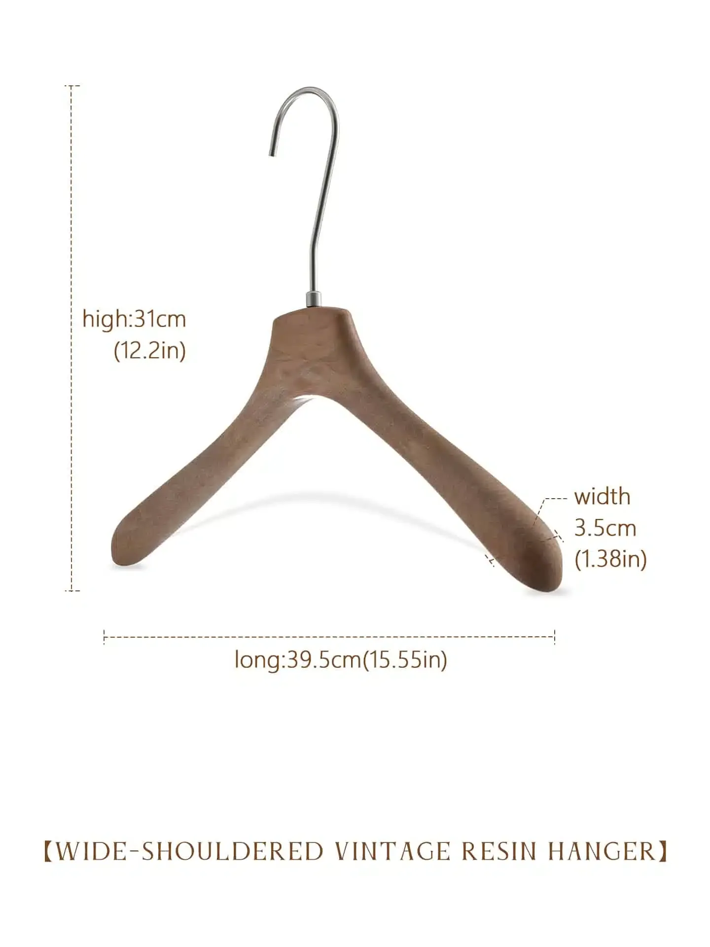 Brown Resin Hangers Series for Premium Retail Display — detail view 2