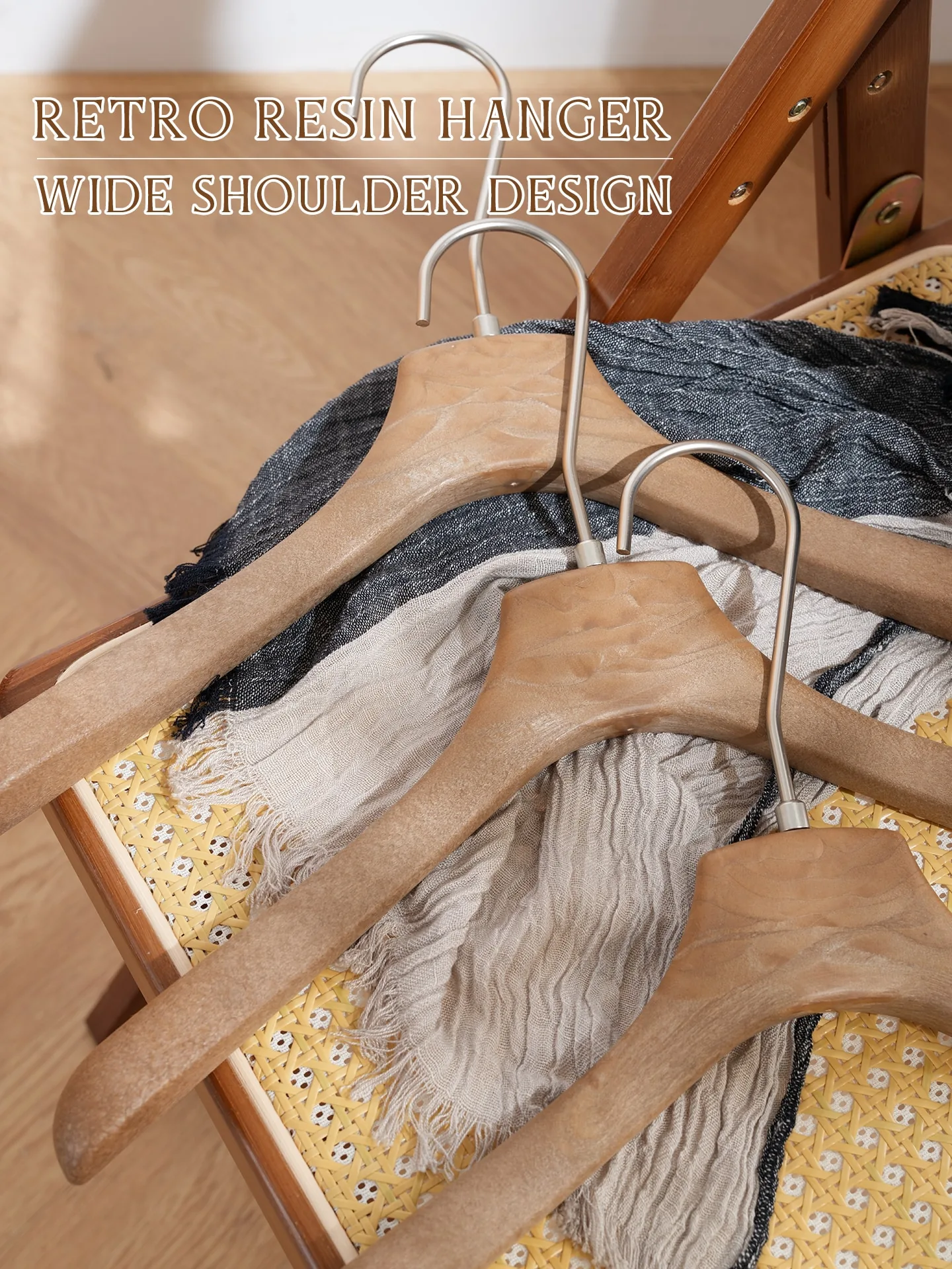 Brown Resin Hangers Series for Premium Retail Display — detail view 3