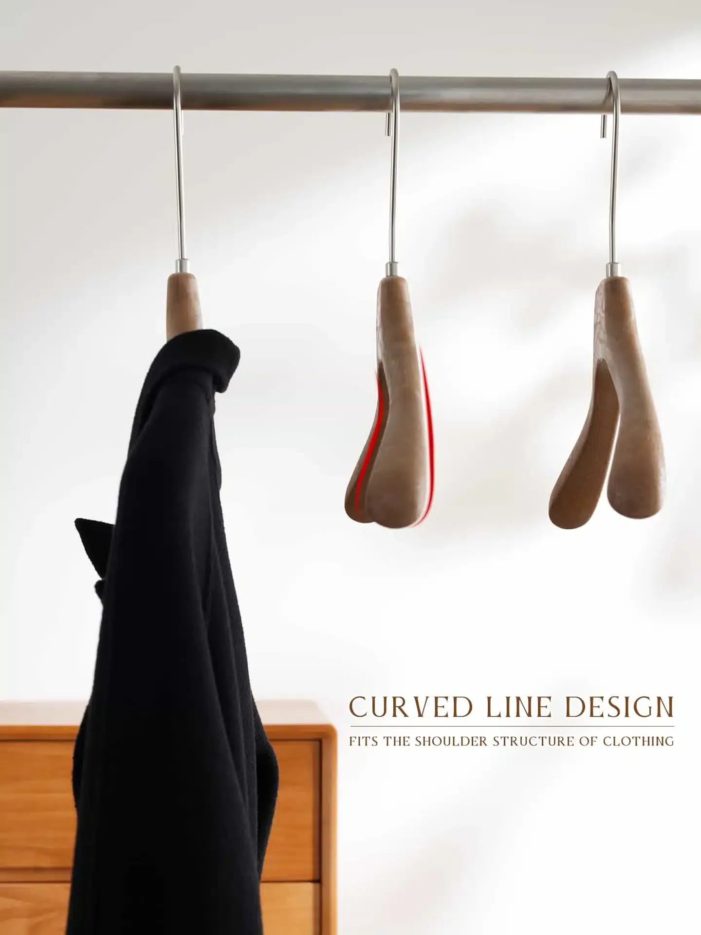 Brown Resin Hangers Series for Premium Retail Display — detail view 4