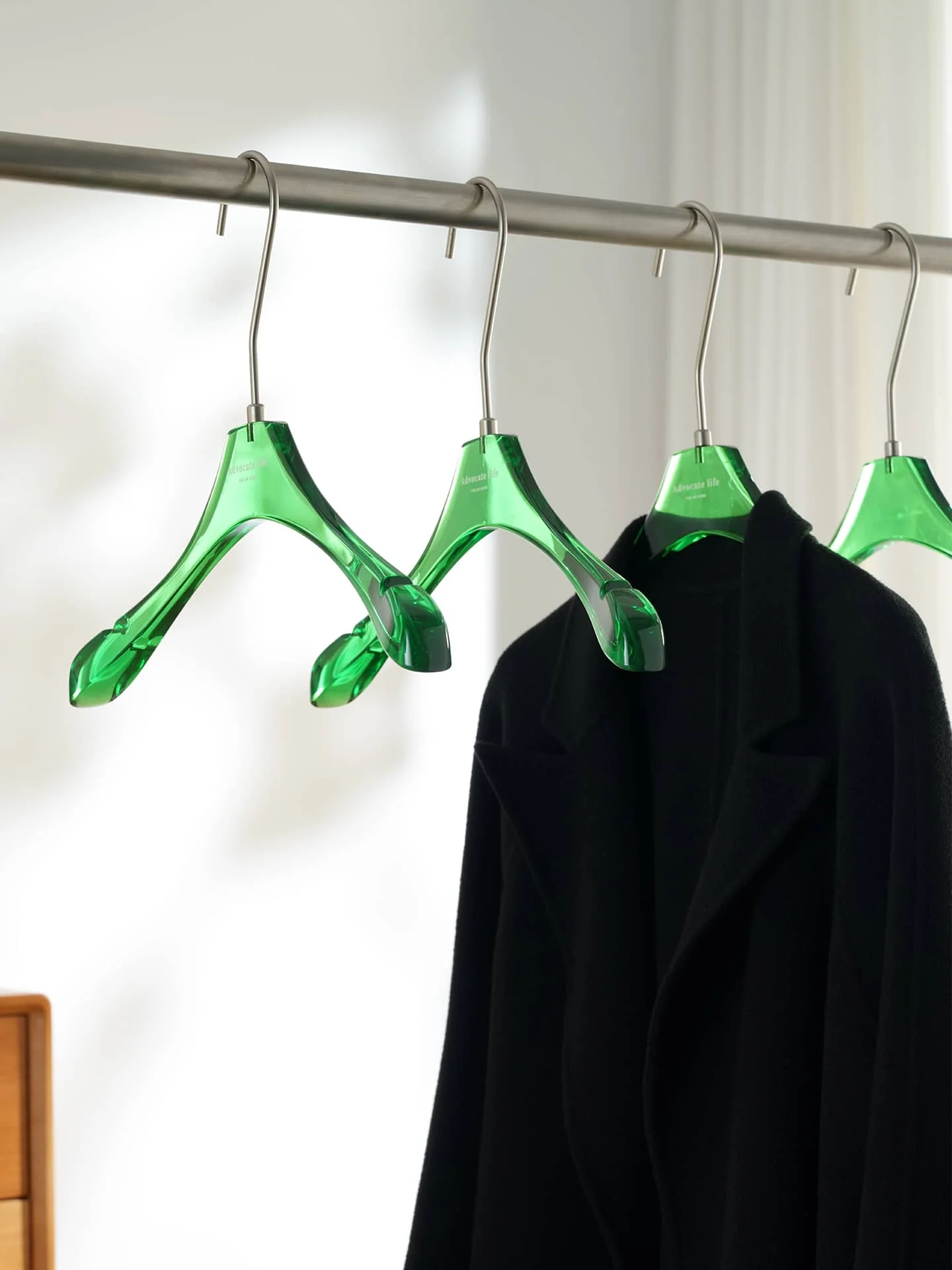 Green Acrylic Hangers for Retail Display
