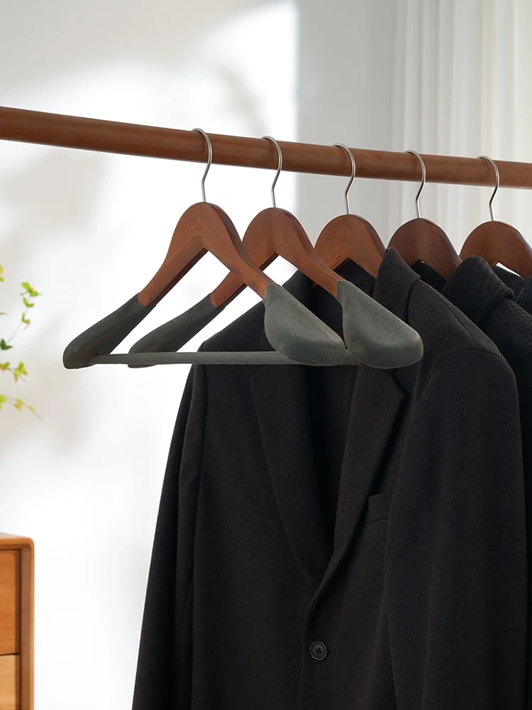 Wide Shoulder Coat Hangers Schima Wood