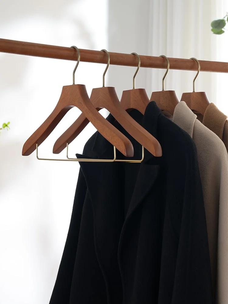 Wide Shoulder Wooden Hangers Olive Wood